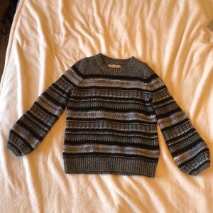 LOFT Sparkly Striped Sweater Size XS